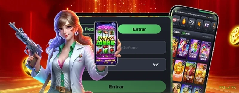 Imagem promocional dos jogos Fortune da 55bet55
